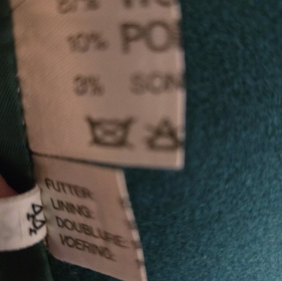 Teal wool peacoat - Picture 6 of 6